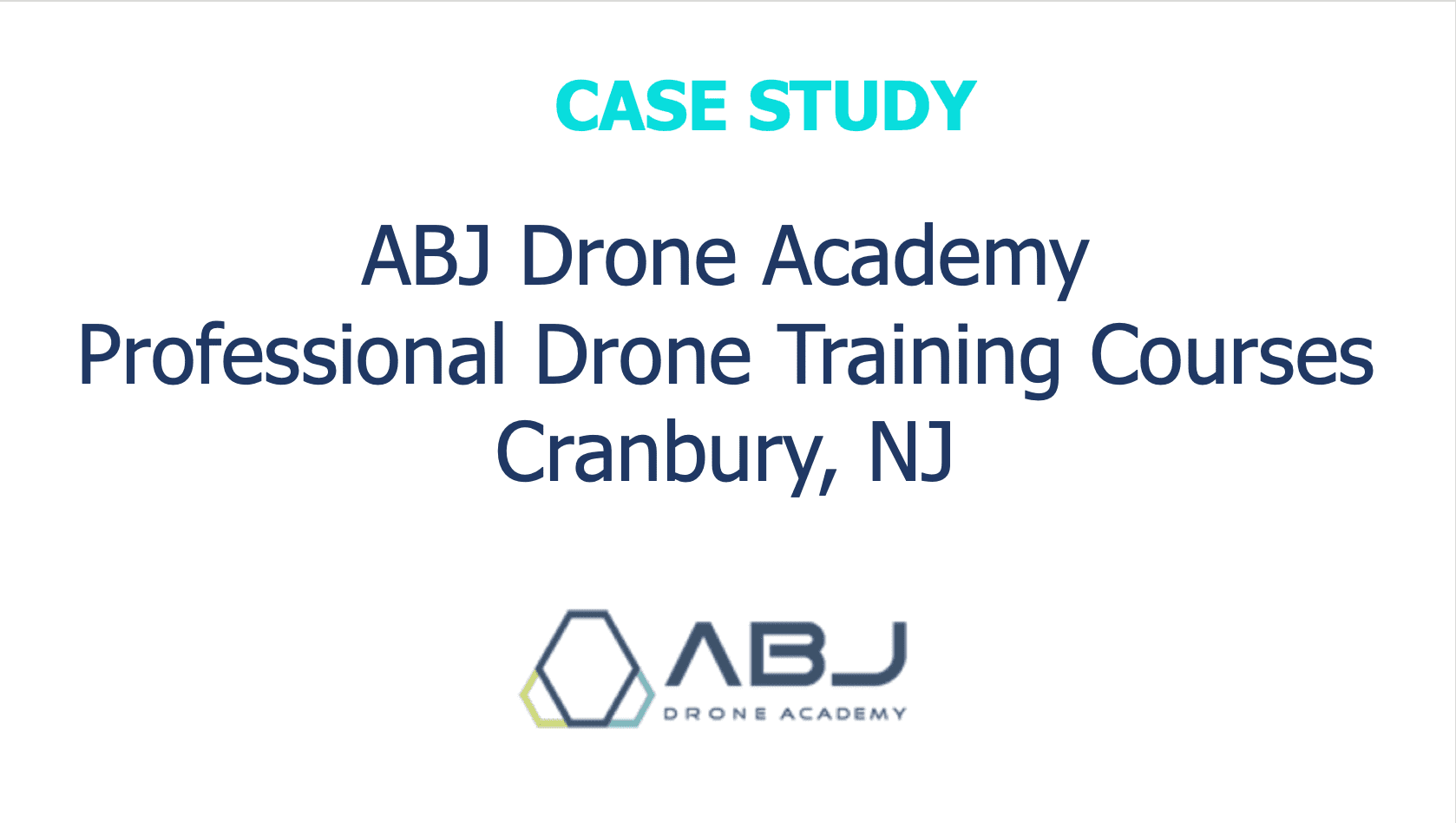 Case study drone Academy professional drone training courses